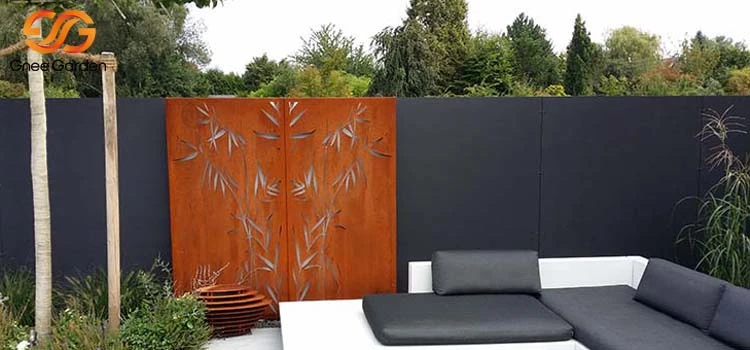 Corten Garden Divider Outdoor Privacy Screens Corten Garden Divider Outdoor Privacy Screens
