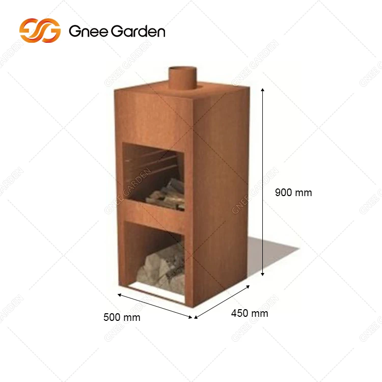 a corten steel fireplace 5 a corten steel fireplace 5