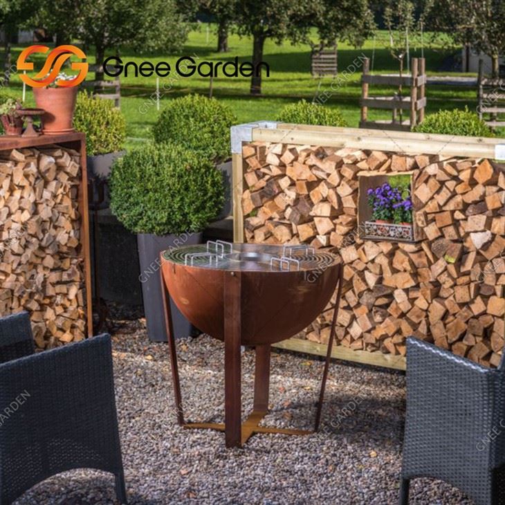 Corten Steel Arinn Grill Bbq Brazier Fire Pit