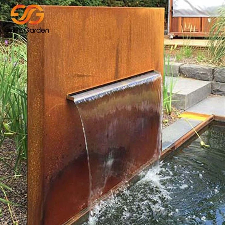 corten steel pond