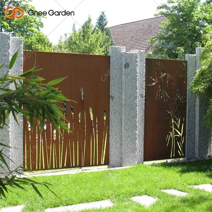 Corten Steel Garden Wall Screen For Sale