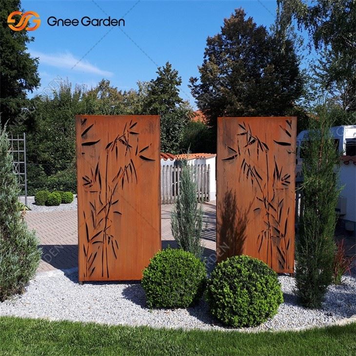 Corten Steel Garden Wall Screen For Sale