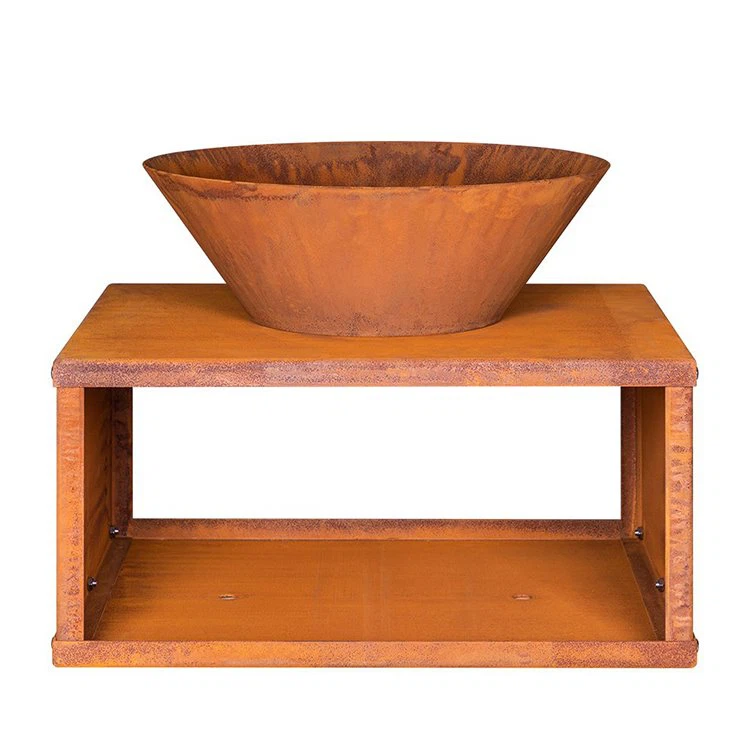 Corten Stál Viðarbrennandi Eldgryfja