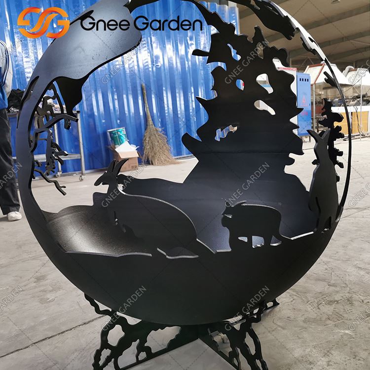New Style Laser Cut Animal Fire Pit Tjaldstæði