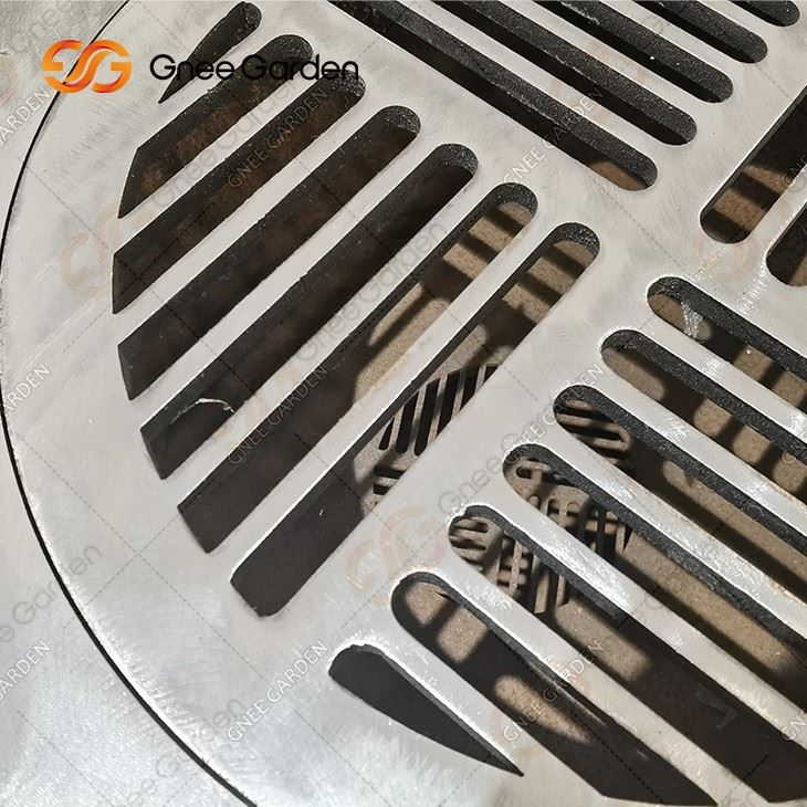 Outdoor Cooking Furniture Corten Steel Fire Pit With Bbq Table