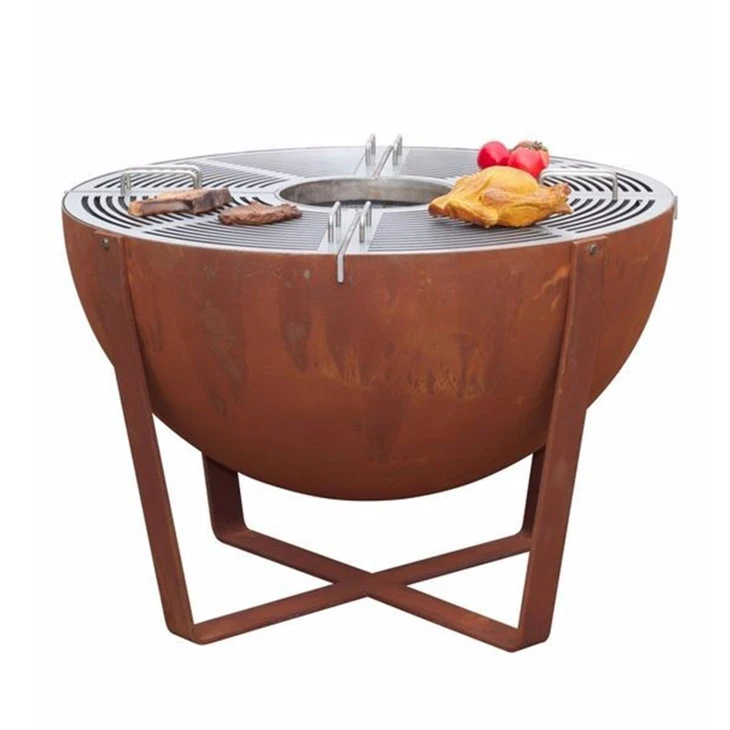 Útivist Metal Gönguferðir Tjaldstæði Steel BBQ Fire Pit