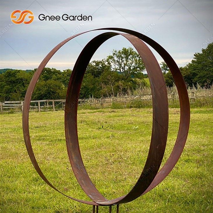 corten steel garden sculpture
