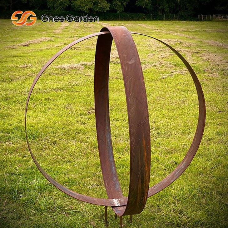 Corten Steel metal garden art