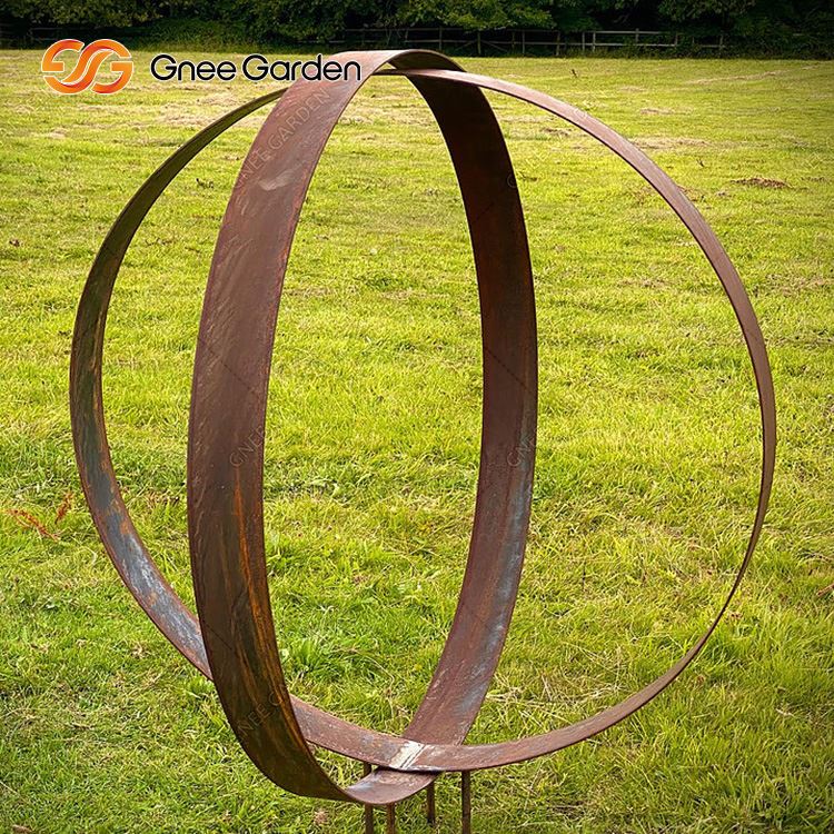 Ryðgað Corten Steel Garden Sculpture