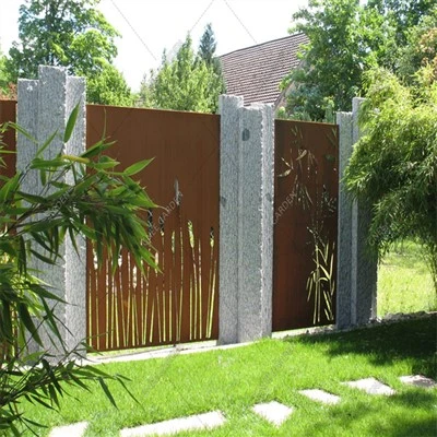 Corten Privacy Stál Corten Metal Screen Garden Mesh Hole Screen