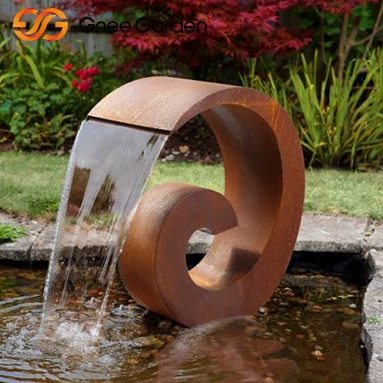 Corten Steel Backyard Water Feature