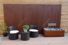 Corten Stál Foss Garðaskraut Metal Water Feature