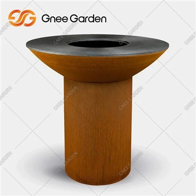 Rusty Treatment Hitari Fire Pit BBQ