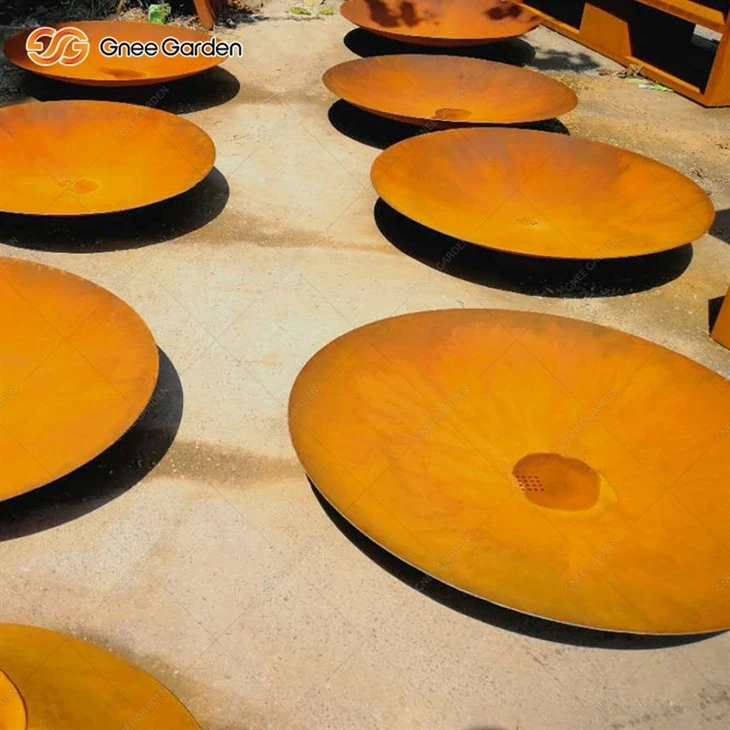 Corten Steel Firepits For Gardening