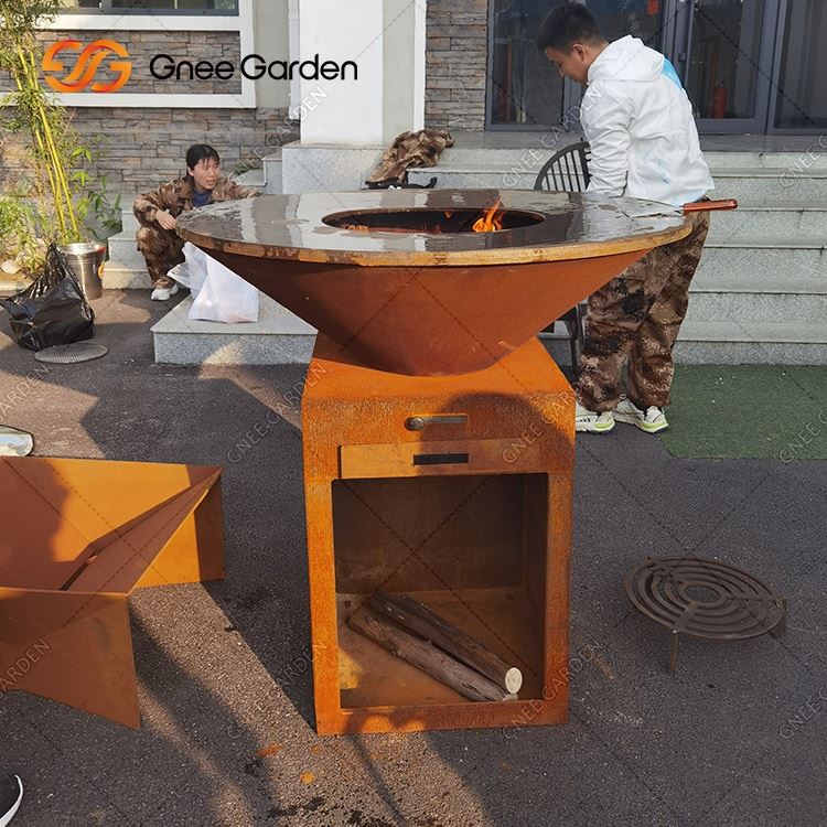 Corten BBQ Grill Fyrir Úti Matreiðsla