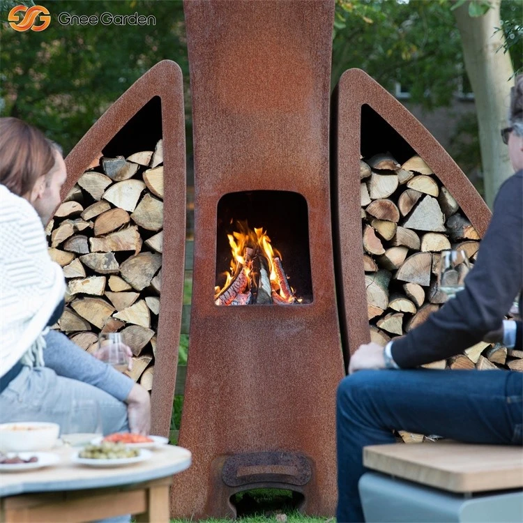Weathering Steel Accent Fireplaces Weathering Steel Accent Fireplaces