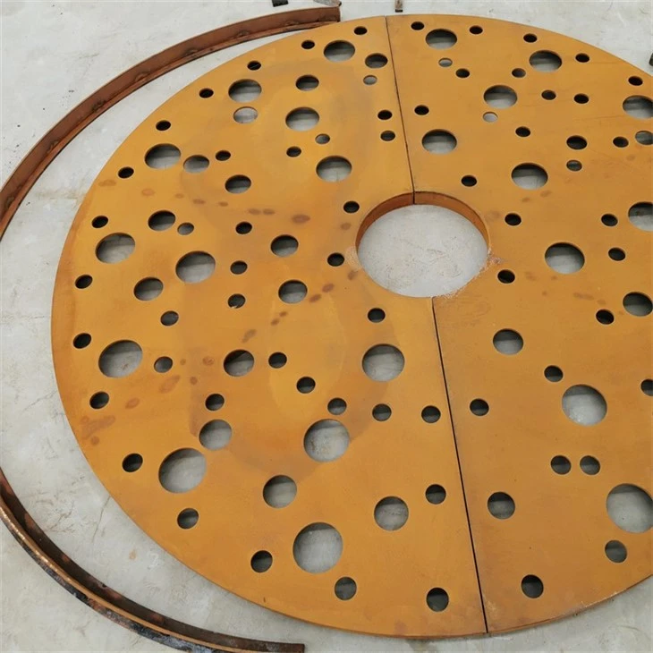 Split Corten Steel Round Tree Pit Grate